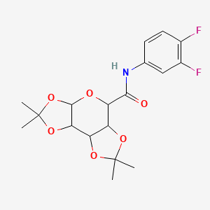 N-(3,4-difluorophenyl)-2,2,7,7-tetramethyltetrahydro-3aH-bis([1,3]dioxolo)[4,5-b:4',5'-d]pyran-5-carboxamide