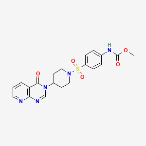 methyl (4-((4-(4-oxopyrido[2,3-d]pyrimidin-3(4H)-yl)piperidin-1-yl)sulfonyl)phenyl)carbamate
