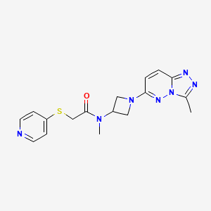 N-methyl-N-(1-(3-methyl-[1,2,4]triazolo[4,3-b]pyridazin-6-yl)azetidin-3-yl)-2-(pyridin-4-ylthio)acetamide