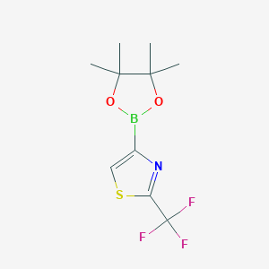B2689834 4-(4,4,5,5-Tetramethyl-1,3,2-dioxaborolan-2-yl)-2-(trifluoromethyl)-1,3-thiazole CAS No. 2256758-32-2