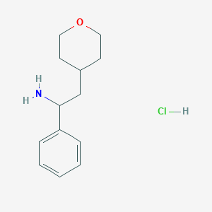 1-Phenyl-2-(tetrahydro-2H-pyran-4-yl)ethanamine hydrochloride