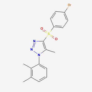 4-((4-bromophenyl)sulfonyl)-1-(2,3-dimethylphenyl)-5-methyl-1H-1,2,3-triazole