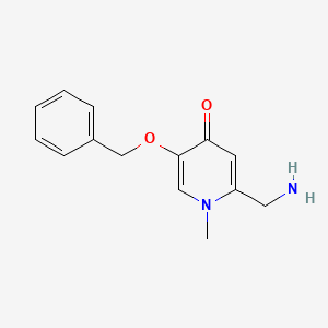 2-(Aminomethyl)-5-(benzyloxy)-1-methylpyridin-4(1H)-one