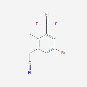 5-Bromo-2-methyl-3-(trifluoromethyl)phenylacetonitrile