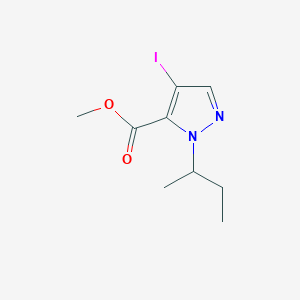 molecular formula C9H13IN2O2 B2689876 Methyl 1-(sec-butyl)-4-iodo-1H-pyrazole-5-carboxylate CAS No. 1354705-59-1