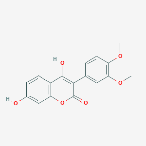 molecular formula C17H14O6 B2689927 3-(3,4-dimethoxyphenyl)-4,7-dihydroxy-2H-chromen-2-one CAS No. 929339-03-7