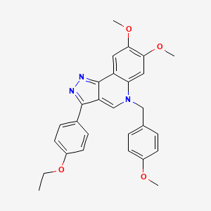 B2689929 3-(4-ethoxyphenyl)-7,8-dimethoxy-5-(4-methoxybenzyl)-5H-pyrazolo[4,3-c]quinoline CAS No. 872198-57-7
