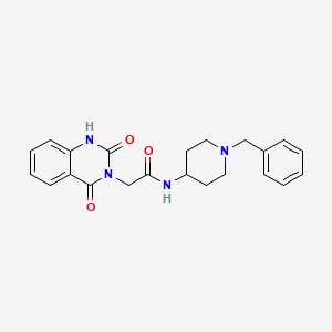 molecular formula C22H24N4O3 B2689948 N-(1-benzylpiperidin-4-yl)-2-(2,4-dioxo-1H-quinazolin-3-yl)acetamide CAS No. 896381-79-6