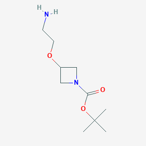 molecular formula C10H20N2O3 B2689951 Tert-butyl 3-(2-aminoethoxy)azetidine-1-carboxylate CAS No. 898271-41-5
