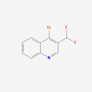 molecular formula C10H6BrF2N B2689971 4-Bromo-3-(difluoromethyl)quinoline CAS No. 1700661-57-9