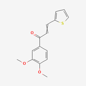 molecular formula C15H14O3S B2690049 1-(3,4-Dimethoxyphenyl)-3-thiophen-2-ylprop-2-en-1-one CAS No. 331864-02-9