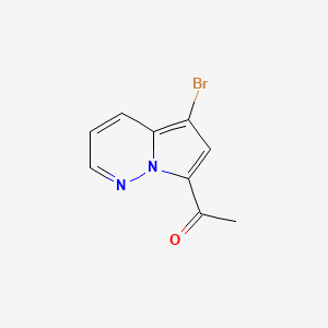 molecular formula C9H7BrN2O B2690051 1-(5-Bromopyrrolo[1,2-b]pyridazin-7-yl)ethanone CAS No. 2490412-81-0