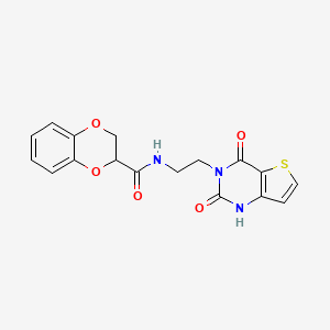 N-(2-(2,4-dioxo-1,2-dihydrothieno[3,2-d]pyrimidin-3(4H)-yl)ethyl)-2,3-dihydrobenzo[b][1,4]dioxine-2-carboxamide