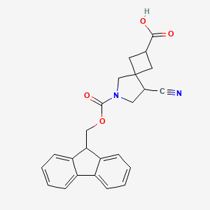 8-Cyano-6-(9H-fluoren-9-ylmethoxycarbonyl)-6-azaspiro[3.4]octane-2-carboxylic acid