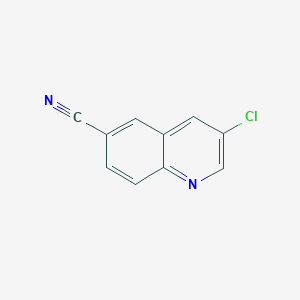 molecular formula C10H5ClN2 B2690082 3-Chloroquinoline-6-carbonitrile CAS No. 2112519-82-9