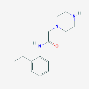 N-(2-ethylphenyl)-2-piperazin-1-ylacetamide
