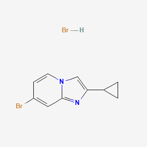 7-Bromo-2-cyclopropylimidazo[1,2-a]pyridine hydrobromide