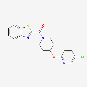 Benzo[d]thiazol-2-yl(4-((5-chloropyridin-2-yl)oxy)piperidin-1-yl)methanone