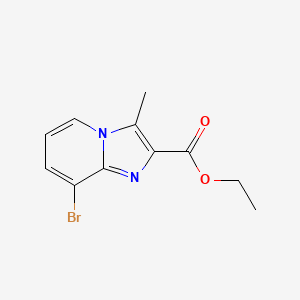 molecular formula C11H11BrN2O2 B2690103 Ethyl 8-bromo-3-methylimidazo[1,2-a]pyridine-2-carboxylate CAS No. 1352396-33-8