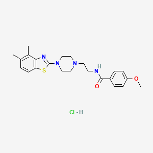 N-(2-(4-(4,5-dimethylbenzo[d]thiazol-2-yl)piperazin-1-yl)ethyl)-4-methoxybenzamide hydrochloride