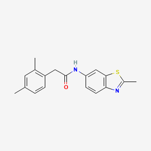 2-(2,4-dimethylphenyl)-N-(2-methylbenzo[d]thiazol-6-yl)acetamide