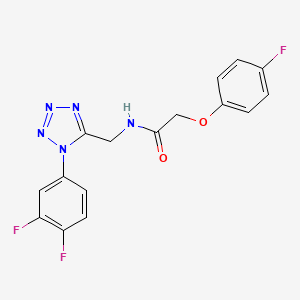 N-((1-(3,4-difluorophenyl)-1H-tetrazol-5-yl)methyl)-2-(4-fluorophenoxy)acetamide