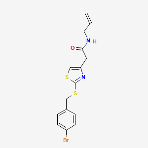 N-allyl-2-(2-((4-bromobenzyl)thio)thiazol-4-yl)acetamide