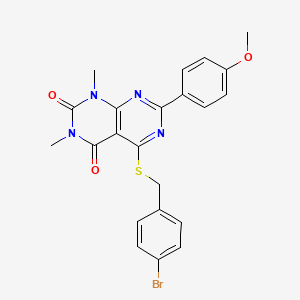5-((4-bromobenzyl)thio)-7-(4-methoxyphenyl)-1,3-dimethylpyrimido[4,5-d]pyrimidine-2,4(1H,3H)-dione