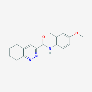 molecular formula C17H19N3O2 B2690129 N-(4-Methoxy-2-methylphenyl)-5,6,7,8-tetrahydrocinnoline-3-carboxamide CAS No. 2415519-97-8
