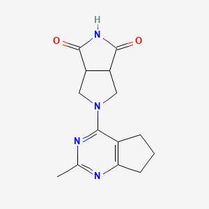 5-(2-Methyl-6,7-dihydro-5H-cyclopenta[d]pyrimidin-4-yl)-3a,4,6,6a-tetrahydropyrrolo[3,4-c]pyrrole-1,3-dione
