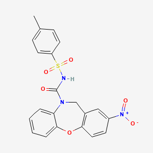 4-methyl-N-{[2-nitrodibenzo[b,f][1,4]oxazepin-10(11H)-yl]carbonyl}benzenesulfonamide