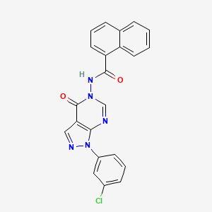 N-(1-(3-chlorophenyl)-4-oxo-1H-pyrazolo[3,4-d]pyrimidin-5(4H)-yl)-1-naphthamide