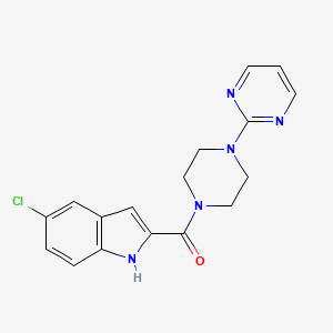 5-chloro-2-[4-(pyrimidin-2-yl)piperazine-1-carbonyl]-1H-indole