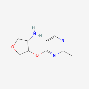 4-[(2-Methylpyrimidin-4-yl)oxy]oxolan-3-amine