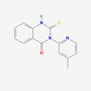 molecular formula C14H11N3OS B2690164 3-(4-Methylpyridin-2-yl)-2-sulfanyl-3,4-dihydroquinazolin-4-one CAS No. 793716-11-7