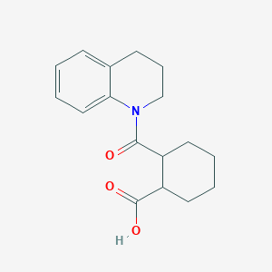 molecular formula C17H21NO3 B2690168 2-(3,4-Dihydro-2H-quinoline-1-carbonyl)-cyclohexanecarboxylic acid CAS No. 304674-01-9