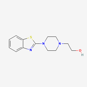 molecular formula C13H17N3OS B2690190 2-[4-(1,3-Benzothiazol-2-yl)piperazino]-1-ethanol CAS No. 232263-28-4