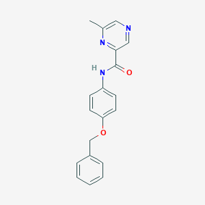 N-[4-(benzyloxy)phenyl]-6-methylpyrazine-2-carboxamide