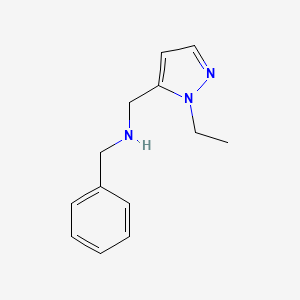 N-benzyl-1-(1-ethyl-1H-pyrazol-5-yl)methanamine