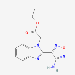 Ethyl 2-[2-(4-amino-1,2,5-oxadiazol-3-yl)benzimidazol-1-yl]acetate