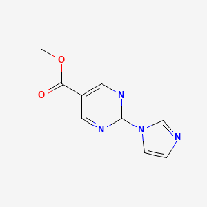 methyl 2-(1H-imidazol-1-yl)pyrimidine-5-carboxylate