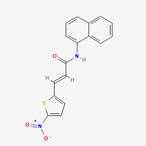 (E)-N-(naphthalen-1-yl)-3-(5-nitrothiophen-2-yl)acrylamide
