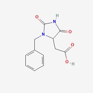 2-(3-Benzyl-2,5-dioxoimidazolidin-4-yl)acetic acid