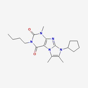 2-Butyl-6-cyclopentyl-4,7,8-trimethylpurino[7,8-a]imidazole-1,3-dione