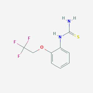 molecular formula C9H9F3N2OS B2690248 [2-(2,2,2-Trifluoroethoxy)phenyl]thiourea CAS No. 2138235-93-3