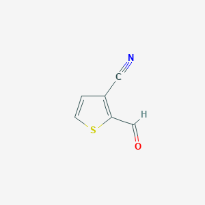 molecular formula C6H3NOS B2690254 2-Formylthiophene-3-carbonitrile CAS No. 41057-00-5