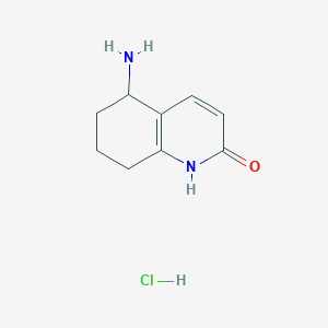 molecular formula C9H13ClN2O B2690267 5-Amino-1,2,5,6,7,8-hexahydroquinolin-2-one hydrochloride CAS No. 39226-87-4