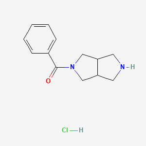 molecular formula C13H17ClN2O B2690270 2-Benzoyl-octahydropyrrolo[3,4-c]pyrrole hydrochloride CAS No. 1638338-48-3