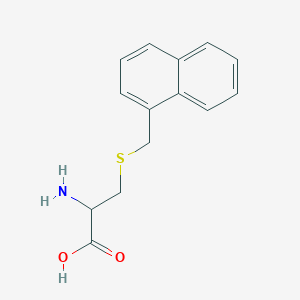 molecular formula C14H15NO2S B2690282 2-Amino-3-[(naphthalen-1-ylmethyl)sulfanyl]propanoic acid CAS No. 1396963-80-6