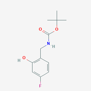 molecular formula C12H16FNO3 B2690322 Tert-butyl 4-fluoro-2-hydroxybenzylcarbamate CAS No. 1292211-10-9